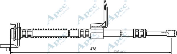 APEC BRAKING stabdžių žarnelė HOS3730